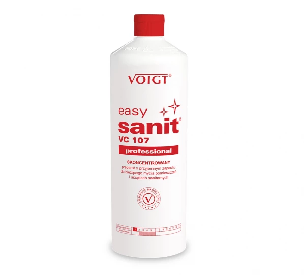 Skoncentrowany preparat o przyjemnym zapachu do bieżącego mycia pomieszczeń i urządzeń sanitarnych - EASY SANIT VC107