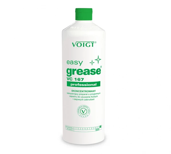 Skoncentrowany niskopieniący preparat o przyjemnym zapachu do usuwania tłustych i olejowych zabrudzeń - EASY GREASE VC167