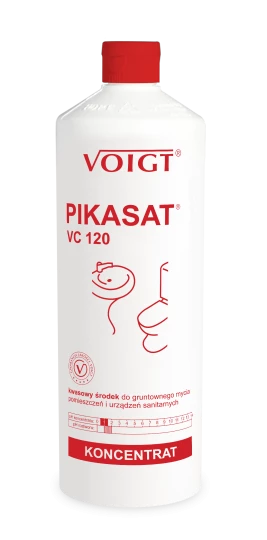 Acidic deep cleaning formula for sanitary facilities and fitments - PIKASAT VC 120