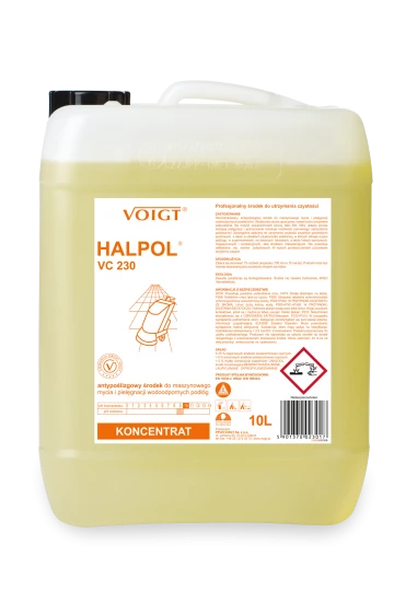 Non-slip formula for power cleaning and care of water-resistant flooring - HALPOL VC230