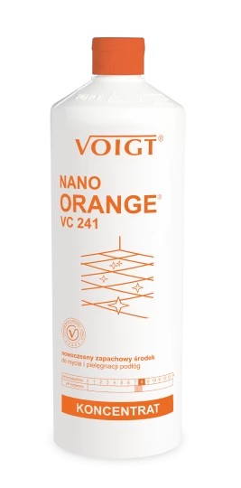 современное ароматическое средство для мытья и ухода за полами - NANO ORANGE VC241
