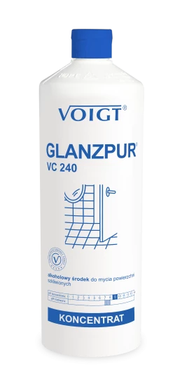 Alcohol-based cleaning formula for glazed surfaces - GLANZPUR VC240