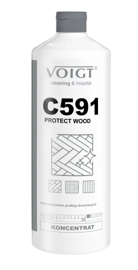 Wooden floor care formula - C591 PROTECT WOOD
